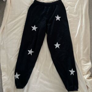 Black Star Print Joggers